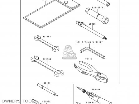 OWNER'S TOOLS - ZX1100D7 NINJAZX11 1999 USA CALIFORNIA CANADA