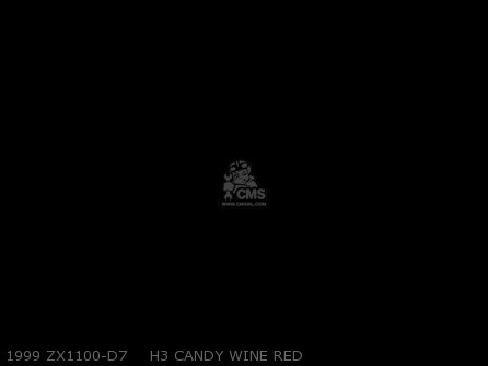 1999 ZX1100-D7    H3 CANDY WINE RED - ZX1100D7 NINJAZX11 1999 USA CALIFORNIA CANADA