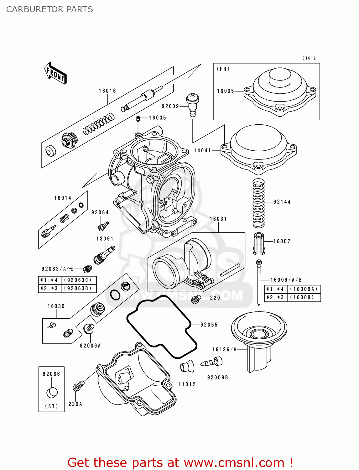 CARBURETOR PARTS ZX1100D7 ZZR1100 1999 EUROPE UK FR NL GR IT NR SP ST