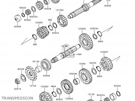 TRANSMISSION - ZX1100D7 ZZR1100 1999 EUROPE UK FR NL GR IT NR SP ST