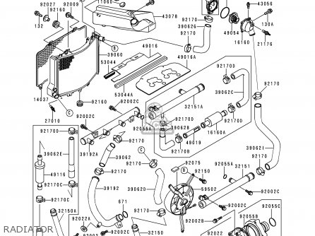 RADIATOR - ZX1100D7 ZZR1100 1999 EUROPE UK FR NL GR IT NR SP ST