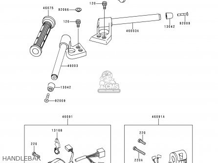 HANDLEBAR - ZX1100D7 ZZR1100 1999 EUROPE UK FR NL GR IT NR SP ST