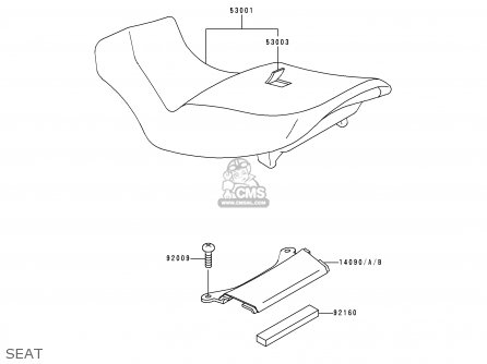 SEAT - ZX1100D8 NINJAZX11 2000 USA CALIFORNIA CANADA