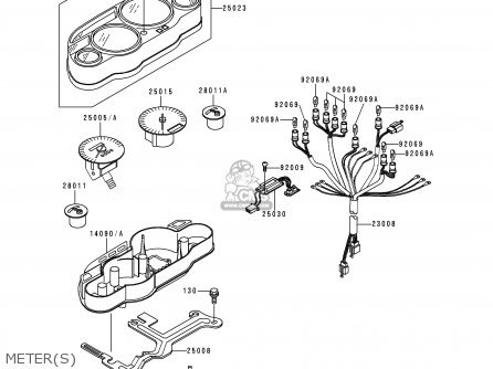 METER(S) - ZX1100D8 NINJAZX11 2000 USA CALIFORNIA CANADA