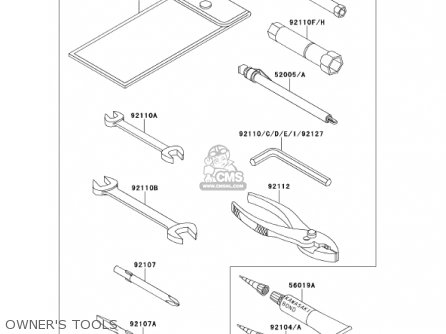 OWNER'S TOOLS - ZX1100D9 NINJAZX11 2001 USA CALIFORNIA