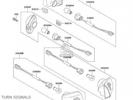 TURN SIGNALS - ZX1100D9 NINJAZX11 2001 USA CALIFORNIA