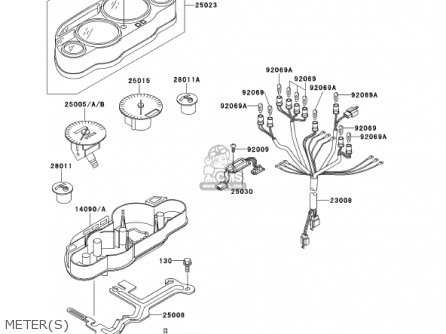 METER(S) - ZX1100D9 NINJAZX11 2001 USA CALIFORNIA