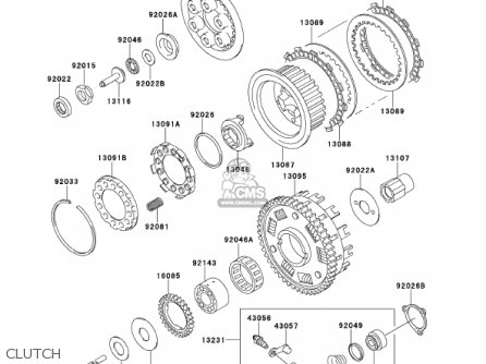 CLUTCH - ZX1100D9 NINJAZX11 2001 USA CALIFORNIA