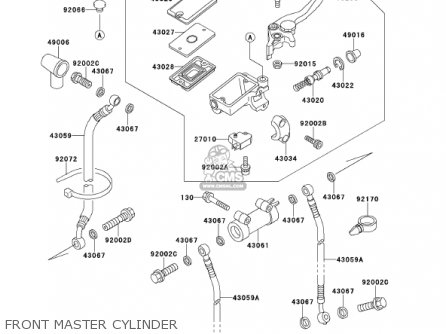 FRONT MASTER CYLINDER - ZX1100D9 NINJAZX11 2001 USA CALIFORNIA