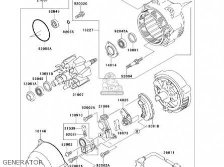 GENERATOR - ZX1100D9 NINJAZX11 2001 USA CALIFORNIA