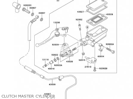 CLUTCH MASTER CYLINDER - ZX1100D9 NINJAZX11 2001 USA CALIFORNIA