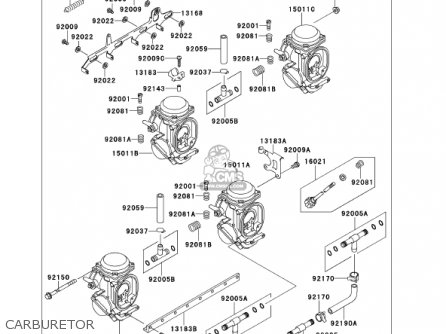 CARBURETOR - ZX1100D9 NINJAZX11 2001 USA CALIFORNIA