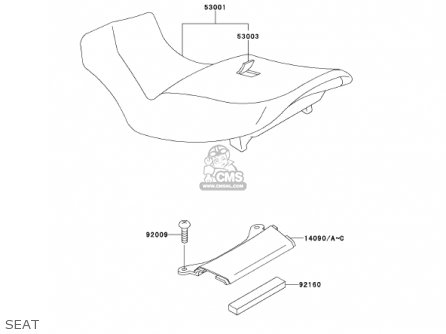 SEAT - ZX1100D9 NINJAZX11 2001 USA CALIFORNIA