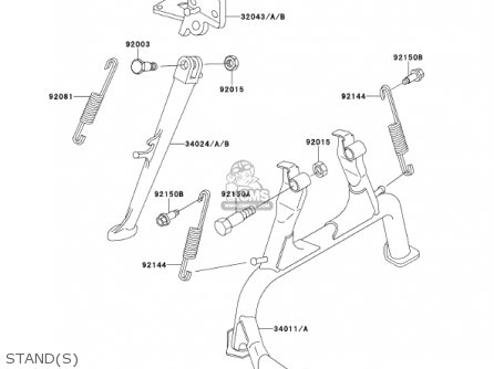 STAND(S) - ZX1100D9 NINJAZX11 2001 USA CALIFORNIA