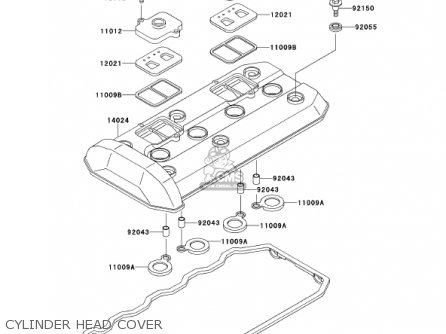 CYLINDER HEAD COVER - ZX1100D9 NINJAZX11 2001 USA CALIFORNIA
