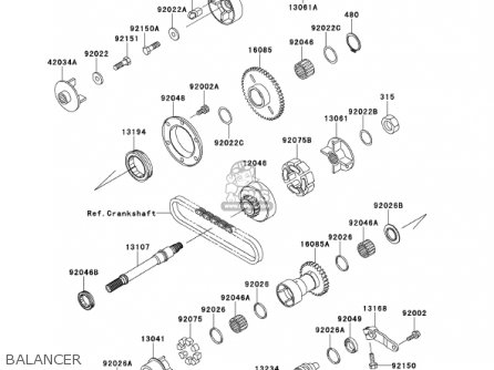 BALANCER - ZX1100D9 NINJAZX11 2001 USA CALIFORNIA