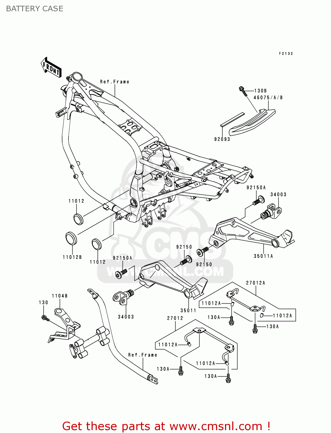 BATTERY CASE ZX1100E1 GPZ1100 1995 EUROPE UK FR NL AR FG GR IT NR SD SP ST