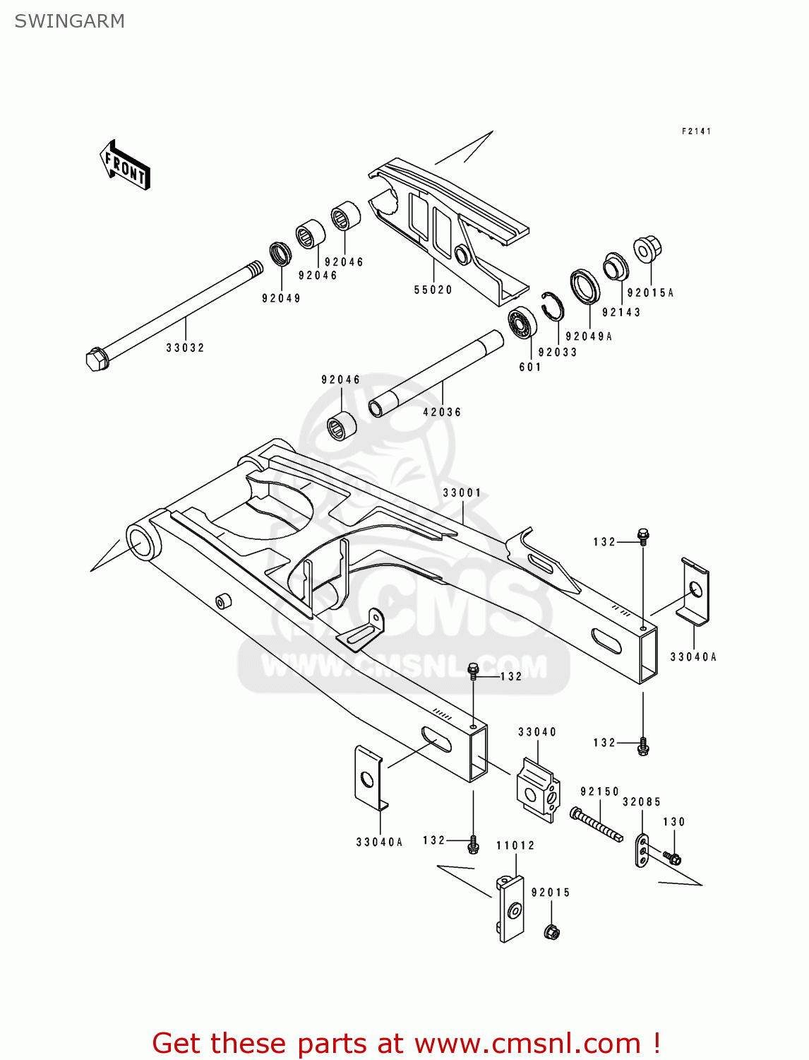 SWINGARM ZX1100E1 GPZ1100 1995 USA CALIFORNIA CANADA