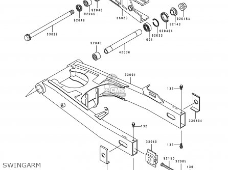 SWINGARM - ZX1100E1 GPZ1100 1995 USA CALIFORNIA CANADA