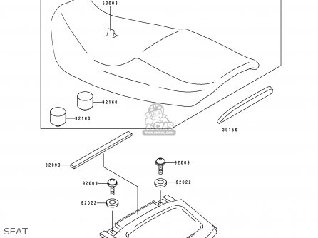 SEAT - ZX1100E1 GPZ1100 1995 USA CALIFORNIA CANADA
