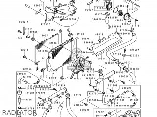 RADIATOR - ZX1100E2 GPZ1100 1996 EUROPE UK FR NL AR FG GR NR SD SP