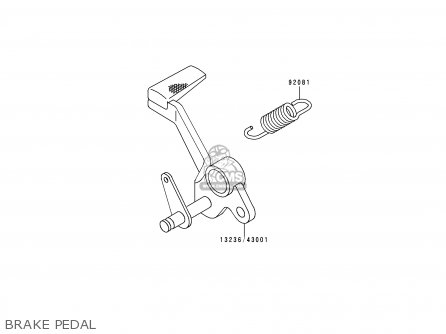 BRAKE PEDAL - ZX1100E2 GPZ1100 1996 EUROPE UK FR NL AR FG GR NR SD SP