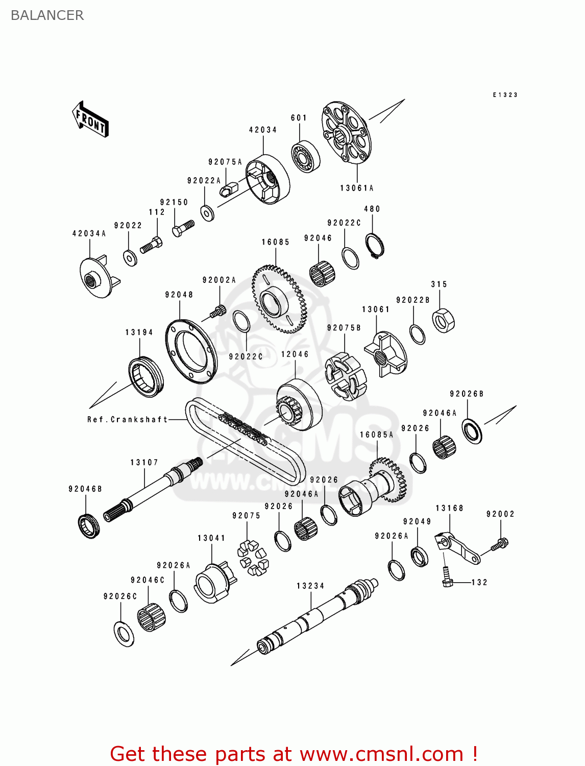 BALANCER ZX1100E2 GPZ1100 1996 USA CALIFORNIA CANADA
