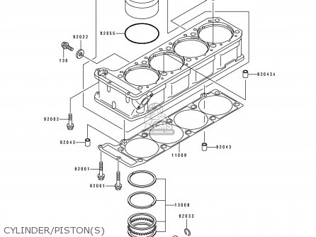 CYLINDER/PISTON(S) - ZX1100E2 GPZ1100 1996 USA CALIFORNIA CANADA