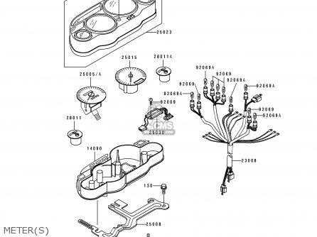 METER(S) - ZX1100E2 GPZ1100 1996 USA CALIFORNIA CANADA