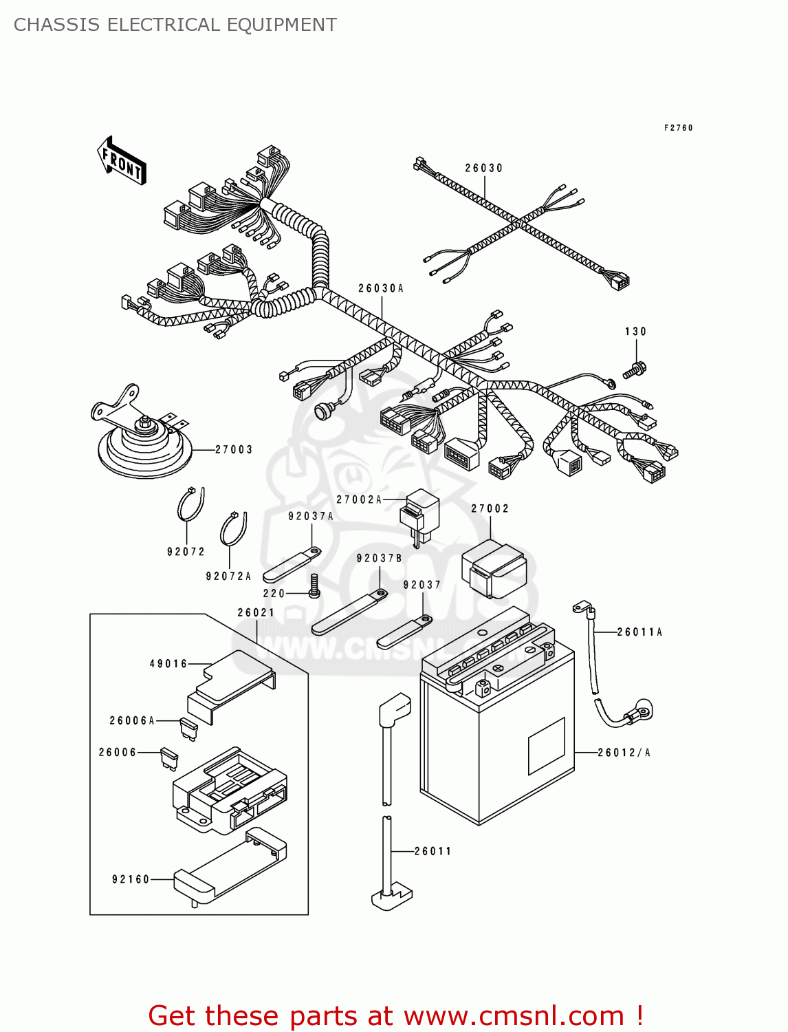 CHASSIS ELECTRICAL EQUIPMENT ZX1100E3 GPZ1100 1997 CANADA