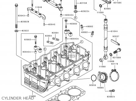 CYLINDER HEAD - ZX1100E3 GPZ1100 1997 CANADA