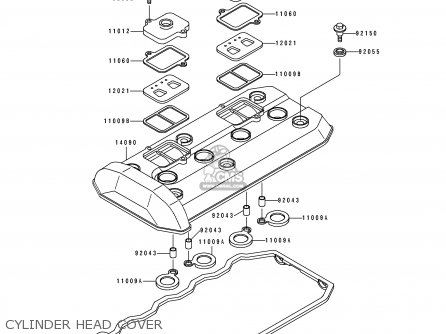 CYLINDER HEAD COVER - ZX1100E3 GPZ1100 1997 CANADA