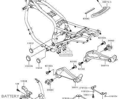 BATTERY CASE - ZX1100E3 GPZ1100 1997 CANADA