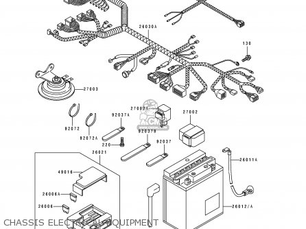 CHASSIS ELECTRICAL EQUIPMENT - ZX1100E3 GPZ1100 1997 CANADA