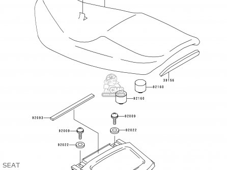 SEAT - ZX1100E4 GPZ1100 1998 EUROPE UK FR NL AR FG GR NR SP