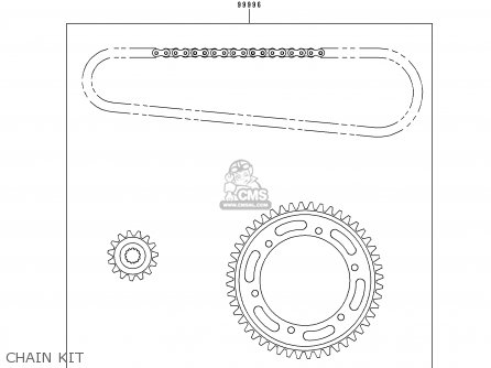 CHAIN KIT - ZX1100E4 GPZ1100 1998 EUROPE UK FR NL AR FG GR NR SP