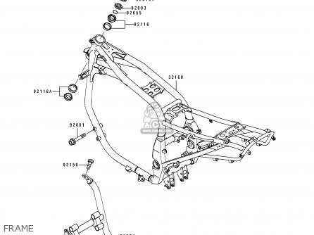 FRAME - ZX1100F1 GPZ1100 1996 EUROPE UK FR NL AR FG GR NR SD ST