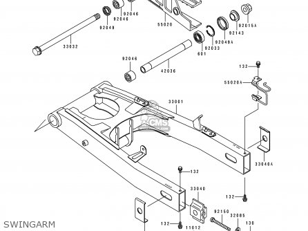 SWINGARM - ZX1100F1 GPZ1100 1996 EUROPE UK FR NL AR FG GR NR SD ST