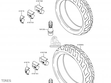 TIRES - ZX1100F1 GPZ1100 1996 EUROPE UK FR NL AR FG GR NR SD ST