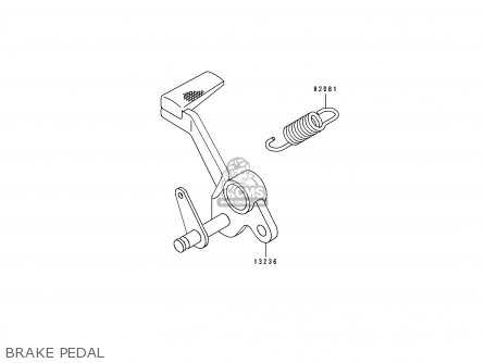 BRAKE PEDAL - ZX1100F1 GPZ1100 1996 EUROPE UK FR NL AR FG GR NR SD ST