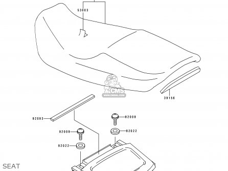 SEAT - ZX1100F1 GPZ1100 1996 EUROPE UK FR NL AR FG GR NR SD ST