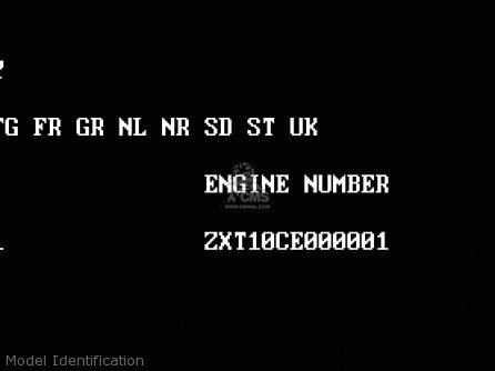 Model Identification - ZX1100F1 GPZ1100 1996 EUROPE UK FR NL AR FG GR NR SD ST