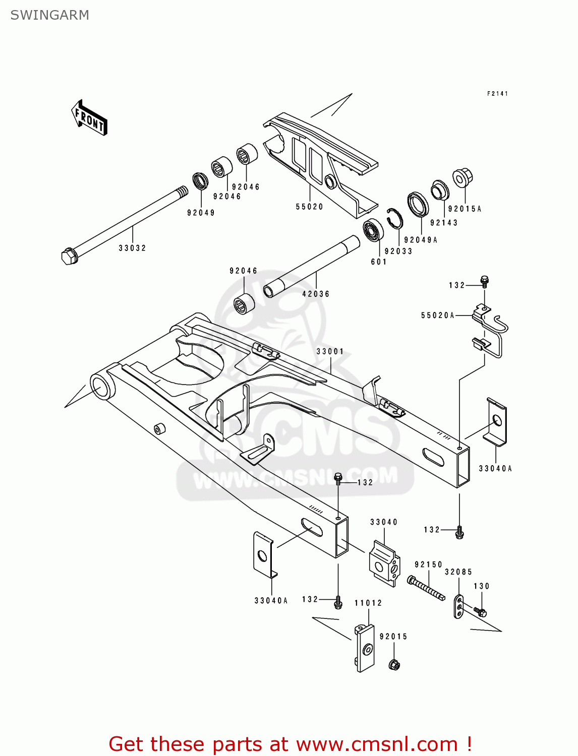 SWINGARM ZX1100F1 GPZ1100 1996 USA CALIFORNIA / ABS