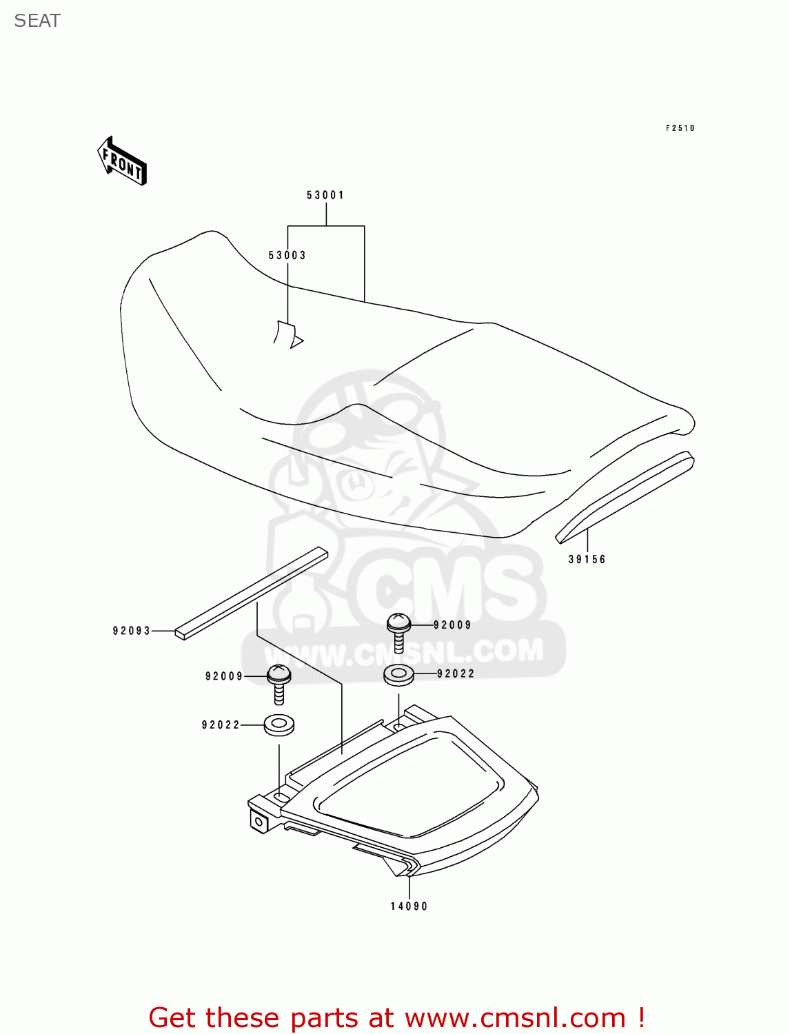 SEAT ZX1100F1 GPZ1100 1996 USA CALIFORNIA / ABS