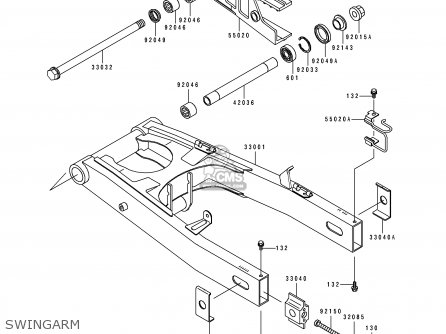 SWINGARM - ZX1100F1 GPZ1100 1996 USA CALIFORNIA / ABS