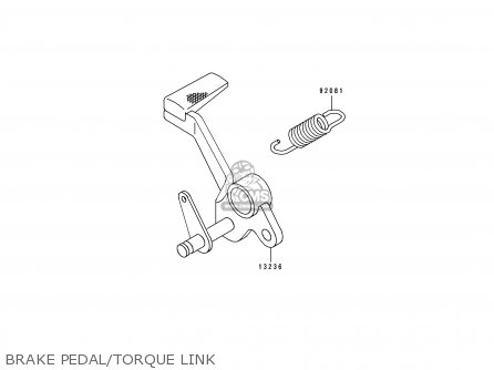 BRAKE PEDAL/TORQUE LINK - ZX1100F1 GPZ1100 1996 USA CALIFORNIA / ABS