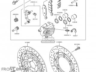 FRONT BRAKE - ZX1100F1 GPZ1100 1996 USA CALIFORNIA / ABS