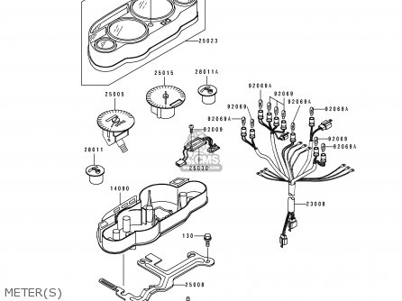 METER(S) - ZX1100F1 GPZ1100 1996 USA CALIFORNIA / ABS