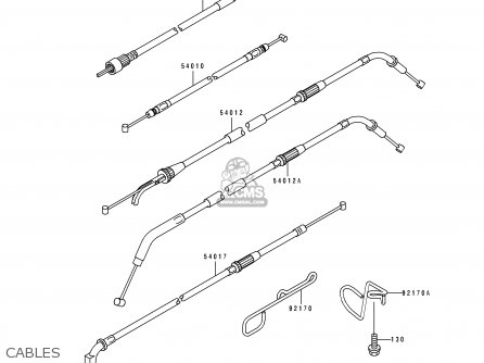 CABLES - ZX1100F1 GPZ1100 1996 USA CALIFORNIA / ABS