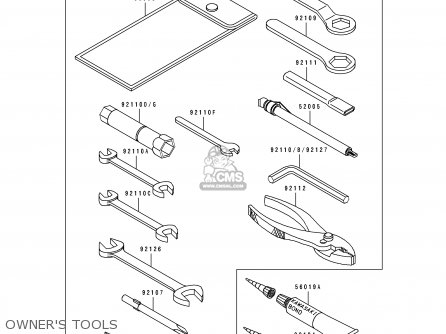 OWNER'S TOOLS - ZX1100F1 GPZ1100 1996 USA CALIFORNIA / ABS